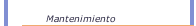 Mantenimiento